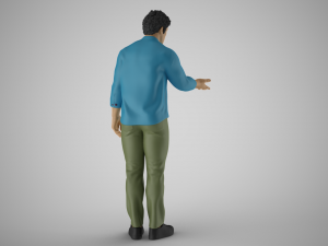 Man Extend his Hand Modèles 3D en vedette
