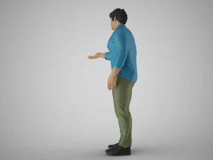 Man Extend his Hand 3D Print Model