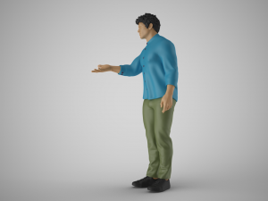 Man Extend his Hand Modèles 3D en vedette