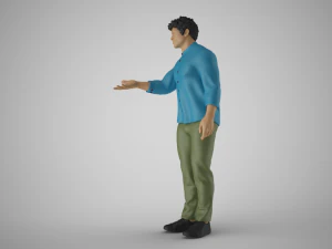 Man Extend his Hand 3D Print Model