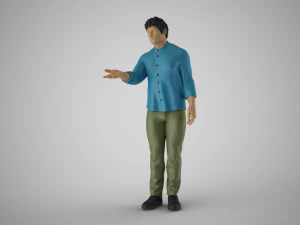 Man Extend his Hand 3D Print Model