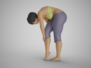 Knee Pain Girl 3D 프린트 모델
