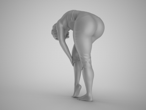 Knee Pain Girl 3D-printmodel