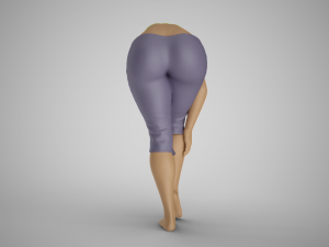 Knee Pain Girl 3D-printmodel
