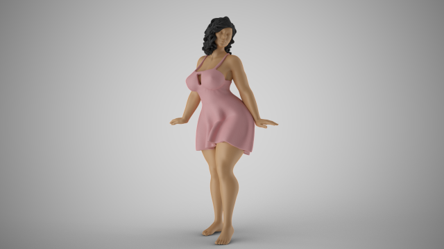 Politeness Model do druku 3D .c4d .max .obj .3ds .fbx .stl .blend 