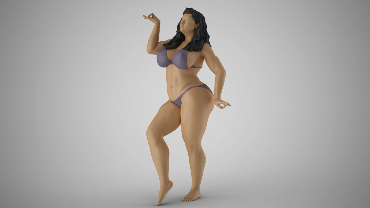 Heavy Dancer 3D Print Model .c4d .max .obj .3ds .fbx .stl .blend 