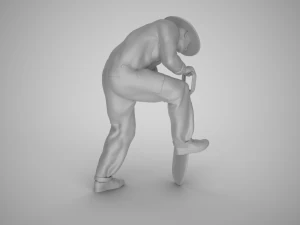 Farmer Digging Spade 3D Print Model