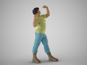 Strong Man 3D Print Model