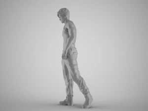 Punk Young Man 3D Print Model