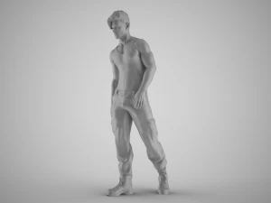 Punk Young Man 3D Print Model