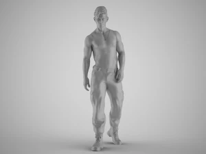 Punk Young Man 3D Print Model