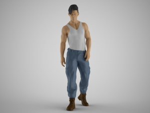 Punk Young Man Modelo de impresión 3D