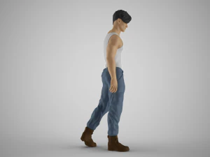 Punk Young Man 3D Print Model