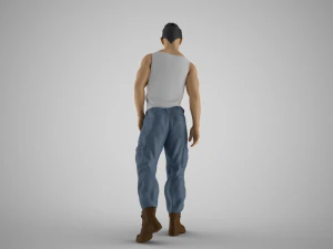 Punk Young Man 3D Print Model