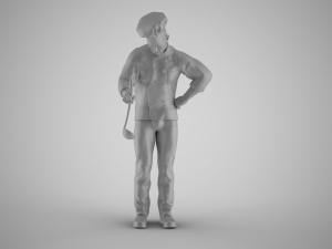 Cooking Man 3D Print Model