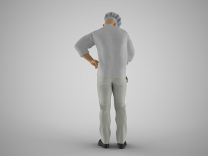 Cooking Man 3D Print Model