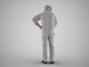Cooking Man 3D Print Model