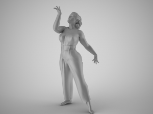 Woman Light as a Feather 3D-printmodel