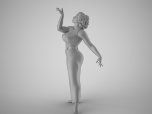 Woman Light as a Feather 3D-printmodel