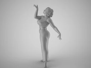 Woman Light as a Feather 3D Print Model