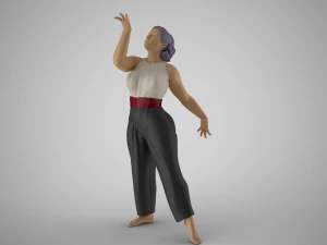 Woman Light as a Feather 3D Print Model