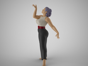 Woman Light as a Feather 3D-printmodel