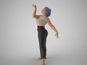 Woman Light as a Feather 3D Print Model