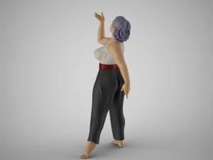 Woman Light as a Feather 3D-printmodel