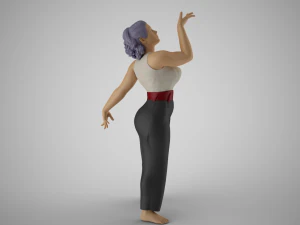 Woman Light as a Feather 3D Print Model
