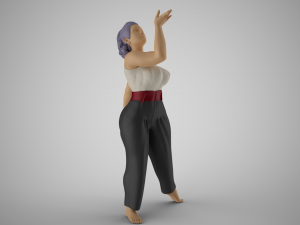 Woman Light as a Feather 3D-printmodel