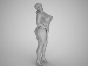 Reckless Heavy Woman 3D Print Model