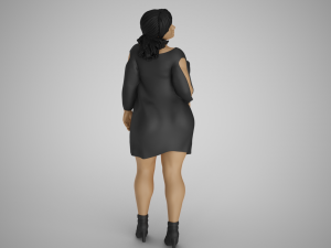 Reckless Heavy Woman 3D Print Model