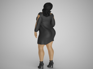 Reckless Heavy Woman 3D Print Model