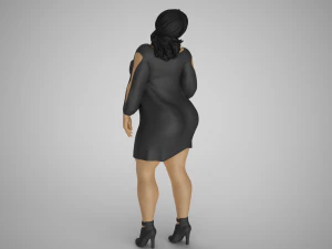 Reckless Heavy Woman 3D Print Model