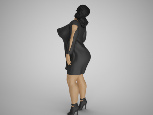 Reckless Heavy Woman 3D Print Model