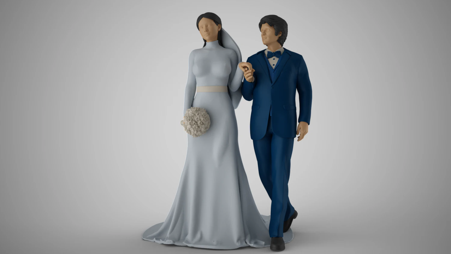 Wedding Day 3D Print Model .c4d .max .obj .3ds .fbx .stl .blend 