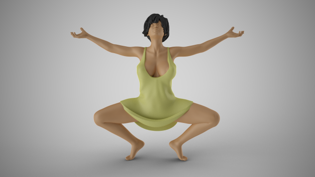 Liberated Woman 3D-printmodel .c4d .max .obj .3ds .fbx .stl .blend 