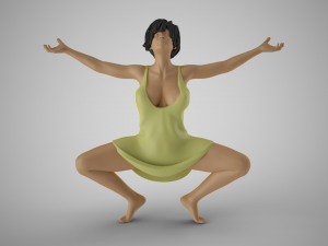 Liberated Woman 3D Print Model