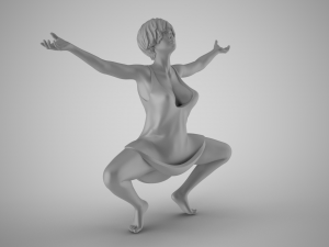Liberated Woman 3D-printmodel