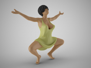 Liberated Woman 3D-printmodel