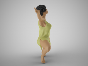Liberated Woman 3D-printmodel