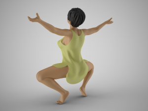 Liberated Woman 3D-printmodel