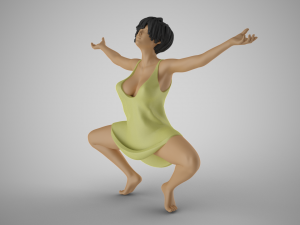 Liberated Woman 3D-printmodel