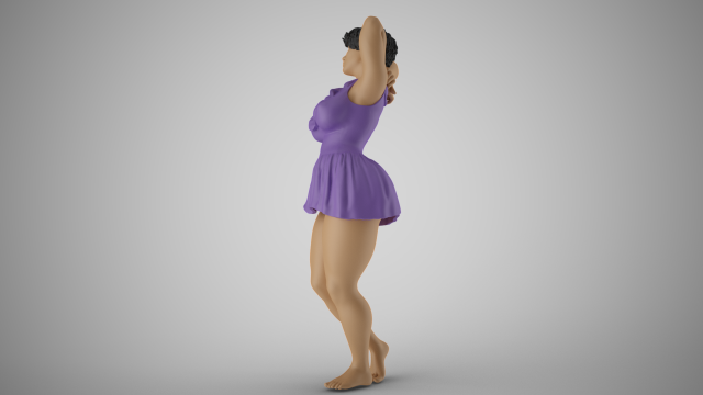 Girl Coming out of Depression 3D Принт Модель .c4d .max .obj .3ds .fbx .stl .blend