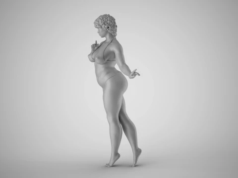 날씬함 3D 프린트 모델