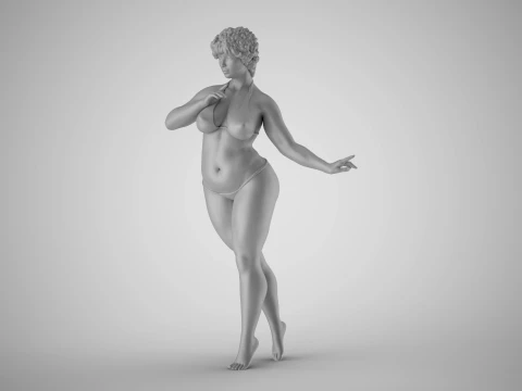 날씬함 3D 프린트 모델