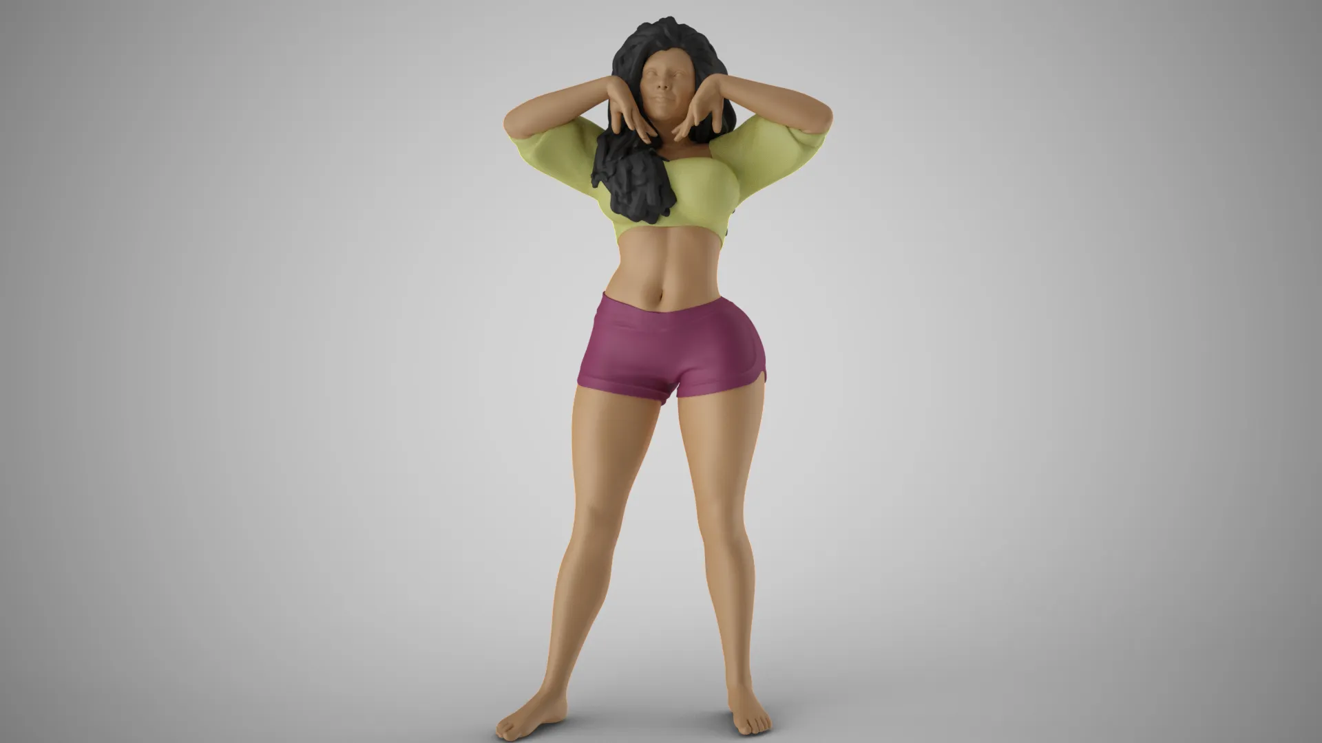 날씬함 3 3D 프린트 모델 .c4d .max .obj .3ds .fbx .stl .blend 