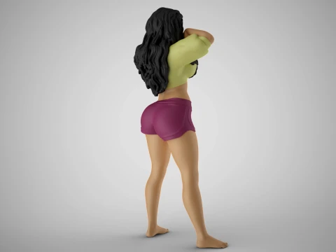 날씬함 3 3D 프린트 모델