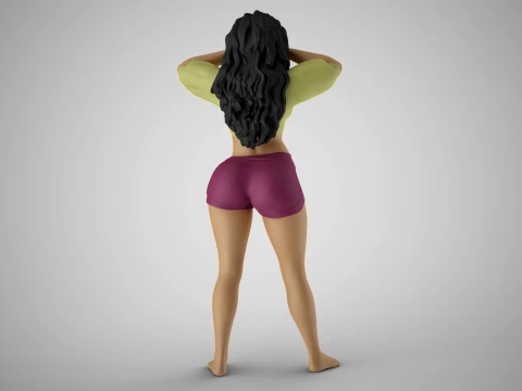 날씬함 3 3D 프린트 모델