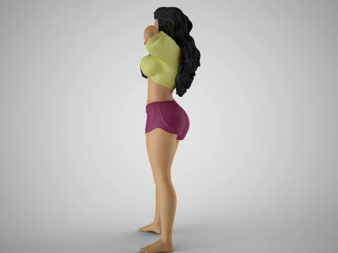 날씬함 3 3D 프린트 모델